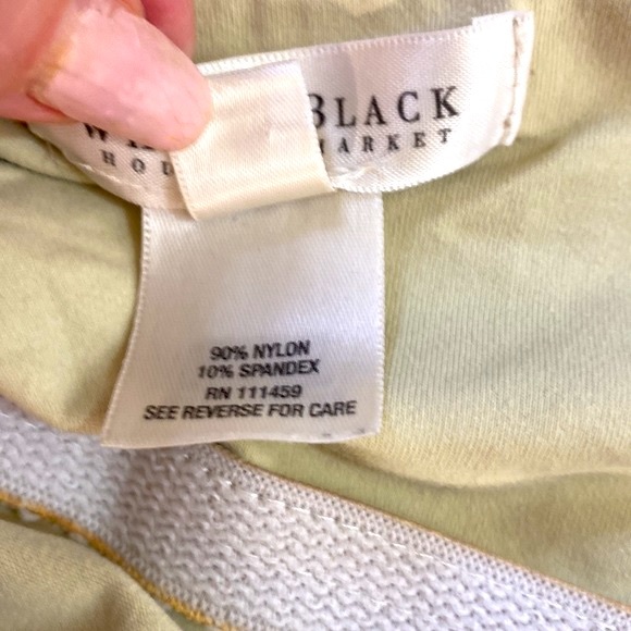 White House Black Market cashew tan camisole with built in shelf bra - Picture 4 of 5